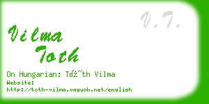 vilma toth business card