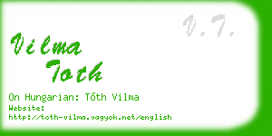 vilma toth business card